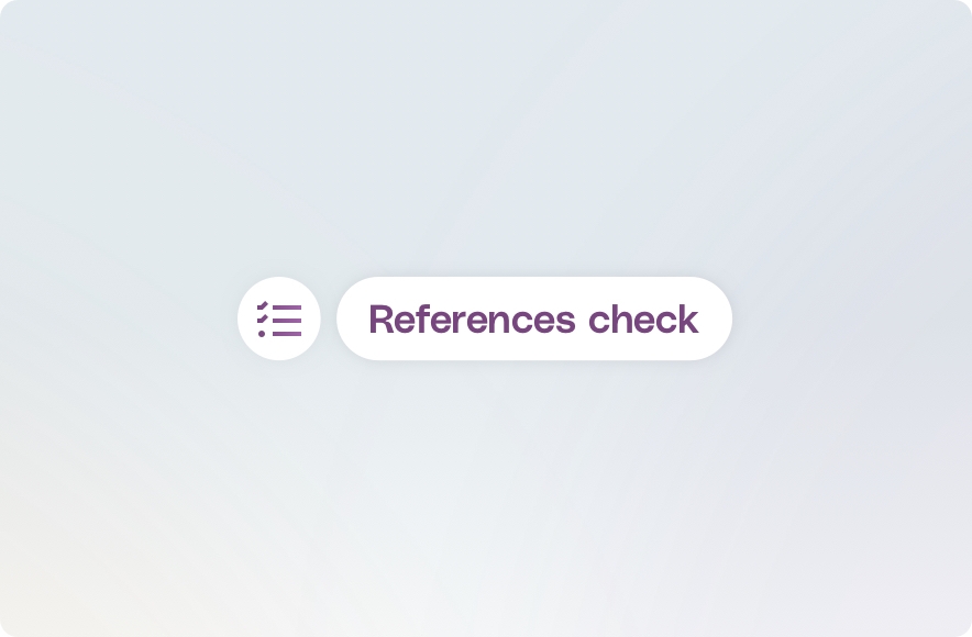 References check